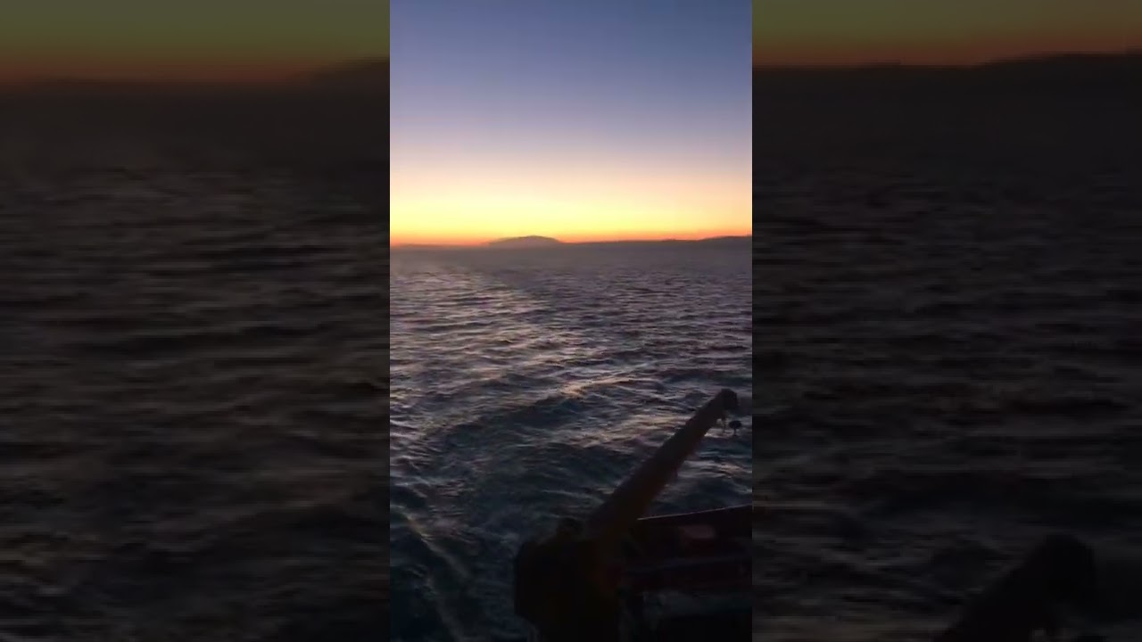 Moon and sun in the sea 