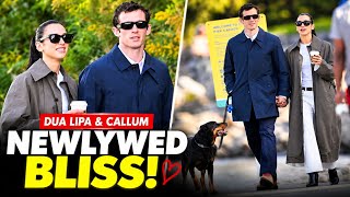 Dua Lipa & Husband Callum Turner Enjoy Loved-Up NYC Stroll ❤ Update