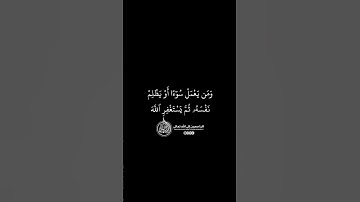 ماهر المعيقلي - سورة النساء ( برواية حفص عن عاصم ) الأية 110