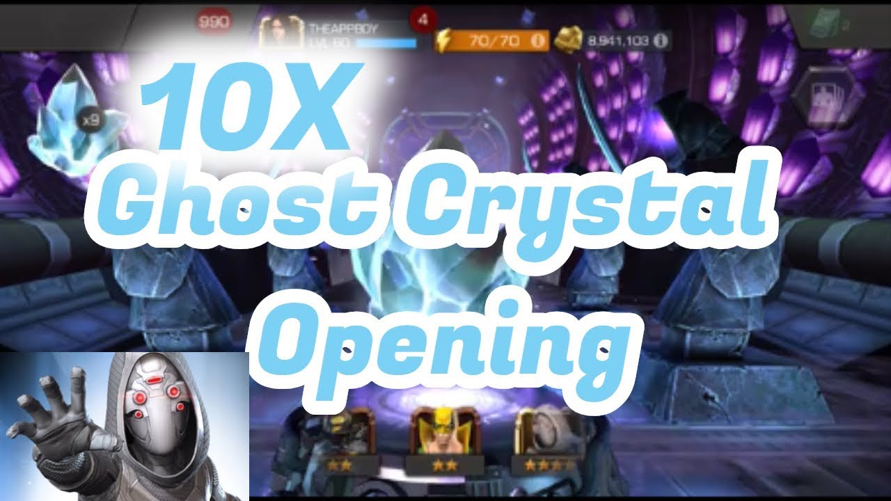 10X GHOST CRYSTAL OPENING (Marvel Contest Of Champions)