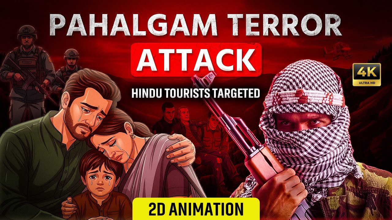 Pahalgam Terror Attack 2025 Full Story | Hindu Tourists Targeted | 2D Animation
