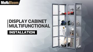 MoNiBloom - Display Case - DSC-001-T4-24-GY - Assembly/Installation Guide