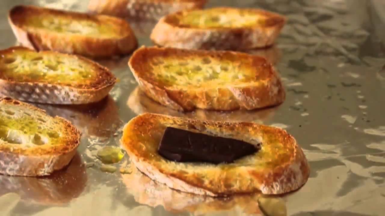 Chocolate Sea Salt Crostini Savory Chocolate Appetizer Holiday Entertaining YouTube