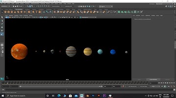 SOLAR SYSTEM DONE IN MAYA