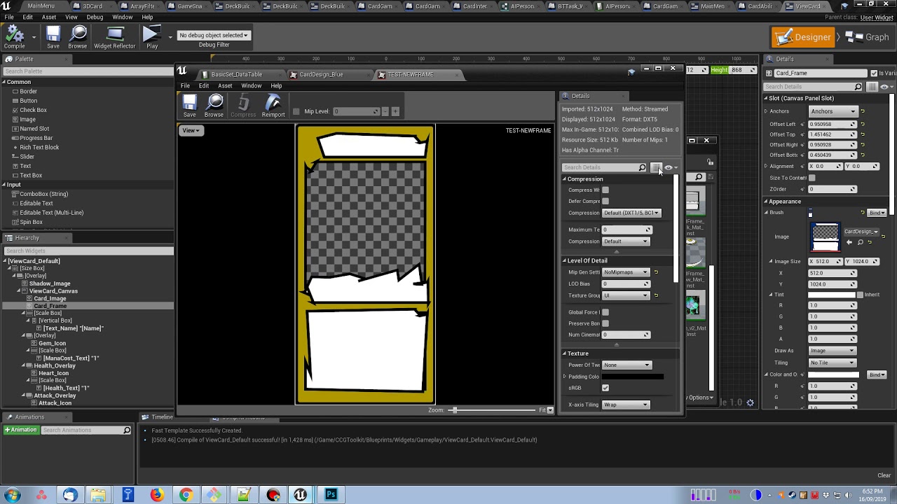 Tutorial CCG Toolkit Modifying Card Frame YouTube