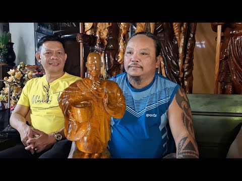 Nghệ nhân Tống Bá Hạnh đã điêu khắc tượng Sư Minh Tuệ cao 2.3m tặng chùa Trúc Lâm 