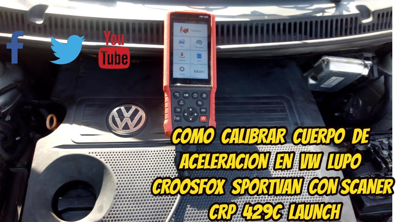 COMO CALIBRAR CUERPO DE ACELERACION VW LUPO POLO CROSSFOX SPORTVAN CON