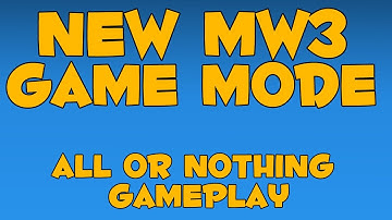 NEW! MW3 Game Modes GUN GAME - "All or Nothing" Gameplay (Modern Warfare 3)