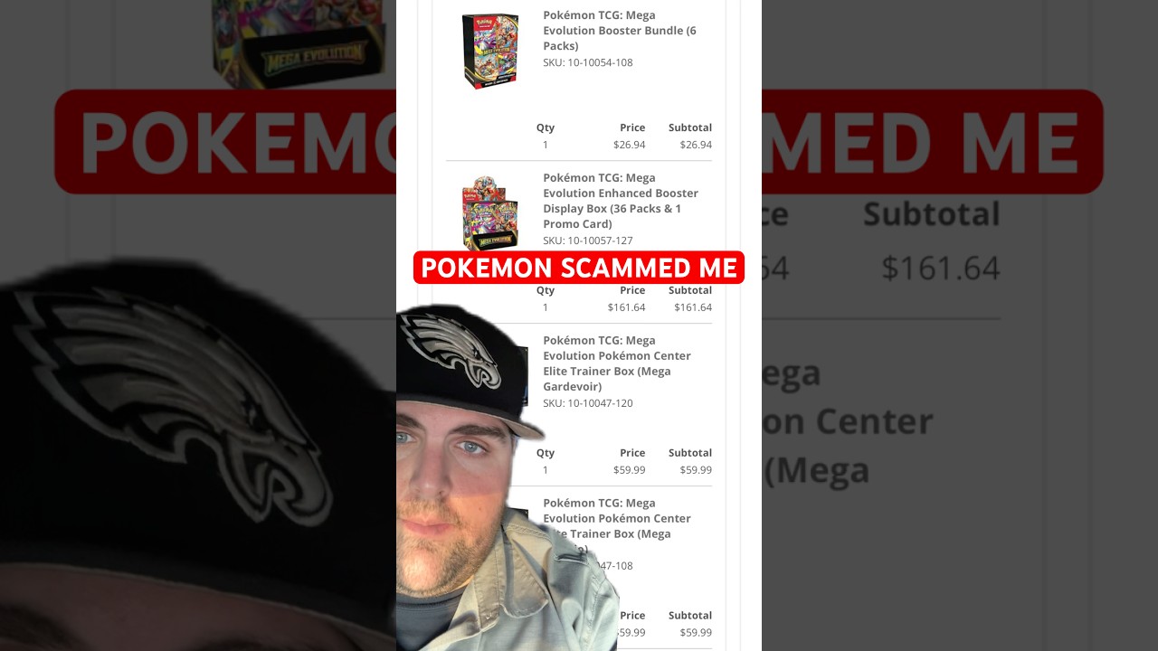 Pokemon Center обманул меня (Пакет Mega Evolutions утерян)