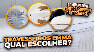 Review em vídeo: TESTAMOS TODOS OS TRAVESSEIROS EMMA! Qual travesseiro Emma escolher? Melhor Travesseiro NASA 🛏️💤
