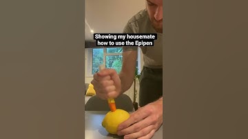 How to use the Epi-Pen on a Lemon 🍋🤔 #allergy #epipen #allergicreaction