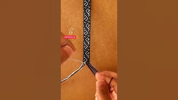 [DESCUBRA] Como Fazer Pulseira Macramê Com Duas Cores - Puseira Hiper - #shorts