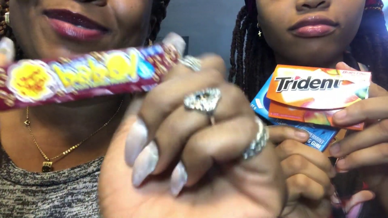 Chewing Gum, Popping, Crackling Sounds Annie ASMR YouTube