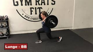 Lunge - BB | GRF Exercise Database