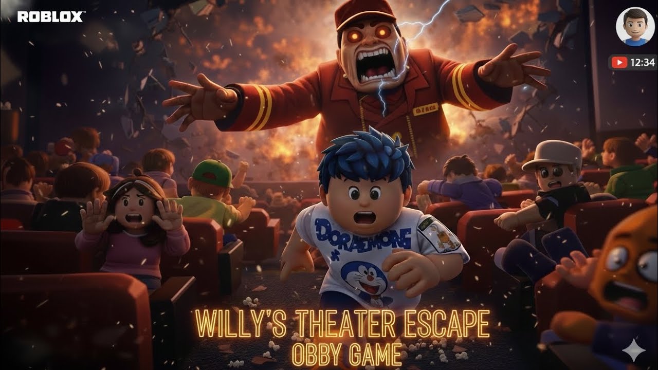 I ESCAPED WILLY’S SCARY THEATER! 😱 (Roblox Willy's Theater Escape Obby)