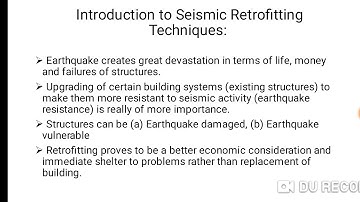 methods of Retrofitting/Strengthening