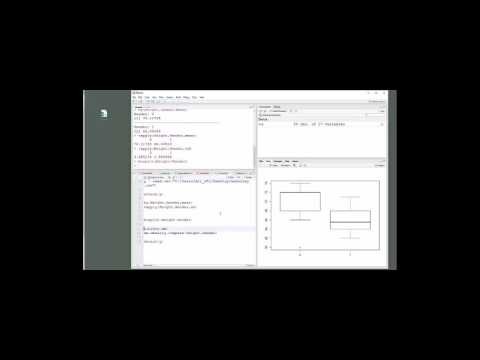 Using R to obtains sample statistics (for a quantitative variable) by group
