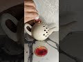 Watch as we transform a plain plaster teapot into a stunning artistic piece #shorts
