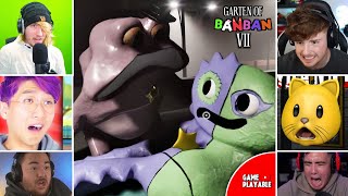 Youtubers React To Bittergiggle Sad Death Scene | Garten of Banban 7