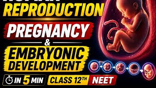Human Reproduction Part 6 | Pregnancy & Embryonic Development Covered | Class 12th NEET