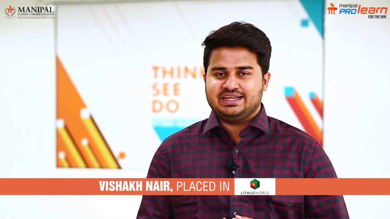 PG Diploma In Data Science Students Speak Visakh Manipal ProLearn 