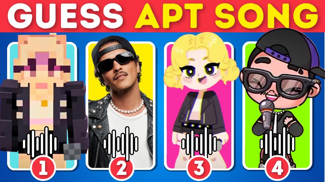 Guess the Song APT Version And Cover | ROSÉ & Bruno Mars - APT.