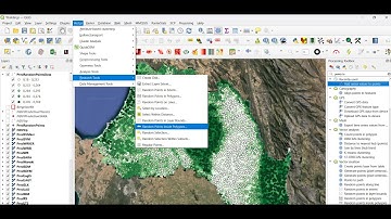 Google Earth Engine Tut124 | Create Random Points & Extract Raster Values in QGIS | View From Space
