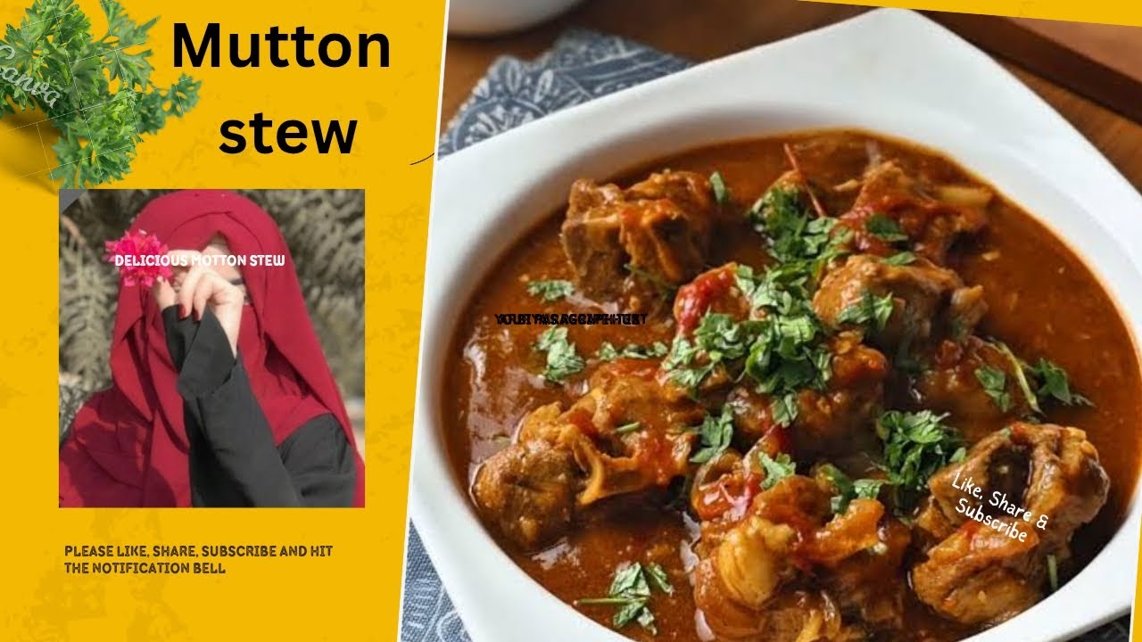 Mutton stew||How to cook mutton stew||By Arbiya'S Recipe Hub 