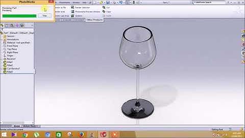 wine glass | solidworks tutorials