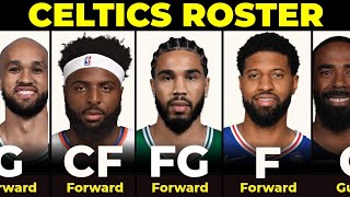 Boston Celtics Roster Every Player on the Celtics Squad for the New NBA Season