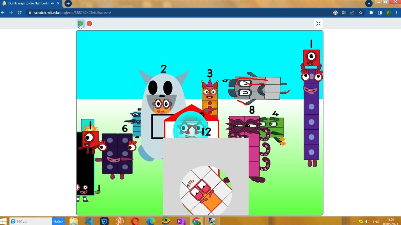 numberblocks dumb ways to die  (dwtd)