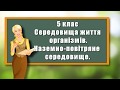 СЕРЕДОВИЩА ЖИТТЯ ОРГАНІЗМІВ. Наземно-повітряне середовище. Природознавство, 5 клас