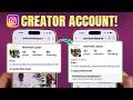 How to Switch to Creator Account on Instagram! [Get Professional Dashboard]