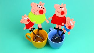 Семья Свинки Пеппы - магниты из фетра своими руками Семья Свинки Пеппы - магниты из фетра своими руками