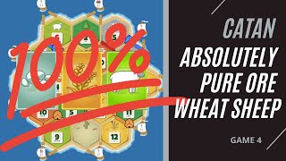 Absolutely Pure Ore-Wheat-Sheep | CATAN Ranked Game 4