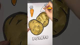 Potato Fight Club 🥊 #trending #shorts #magic#art#drawing #like #live #funny #vegetables #3d #usa