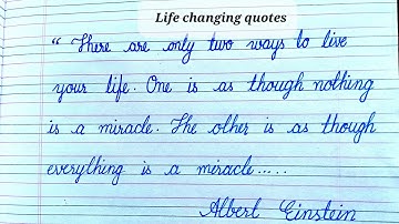Albert Einstein Quotes | Life changing quotes | Handwriting Practice for beginners | Neat and clean