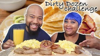 Dirty Dozen Breakfast Challenge by #PRGang and #Bloveslife 12 Eggs 12 Bacon! 12 Minutes!