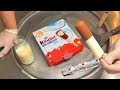 kinder Ice Cream Stick - Ice Cream Rolls | how to make kinder chocolate ice cream to Ice Cream Rolls