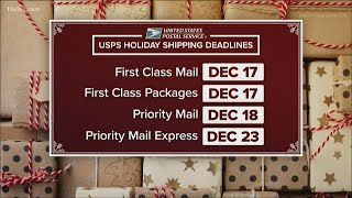 Holiday shipping deadlines revealed