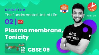 The Fundamental Unit of Life L-2 | Plasma Membrane, Tonicity | CBSE Class 9 Biology  Ch 5 | Vedantu