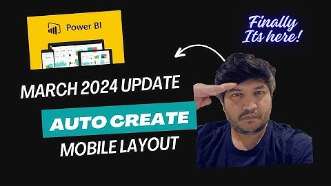Auto create Mobile Layout in POWERBI