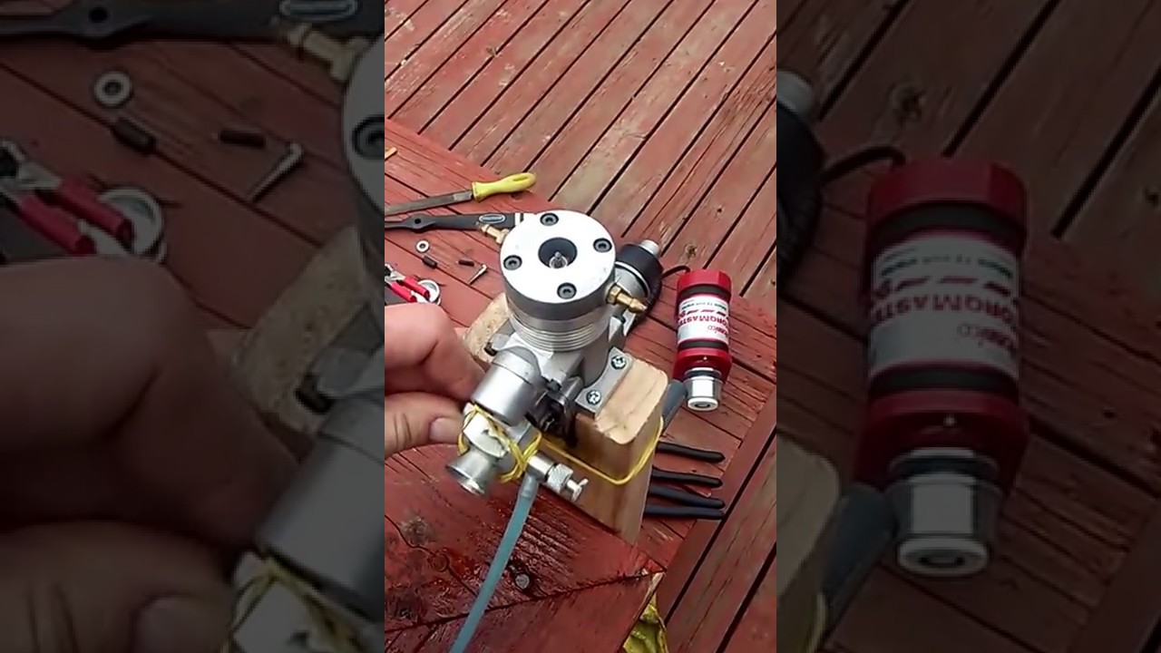 OPS .45 7.5cc RC Inboard Marine Engine - YouTube
