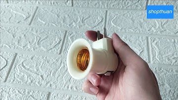 Đuôi đèn E27 Có Công Tắc | shopthuan - 0906 756 502