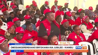 Former President Uhuru Kenyatta chairs the Jubilee Party National Delegates Convention in Kiambu