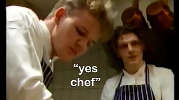 Gordon Ramsay as a 19 year old apprentice