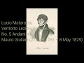 Lucio Matarazzo - Ventotto Lezioni Progressive No. 5 Andantino (Mauro Giuliani)