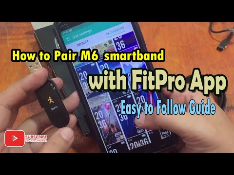 How to Pair M6 smartband in Android smartphone with FitPro App