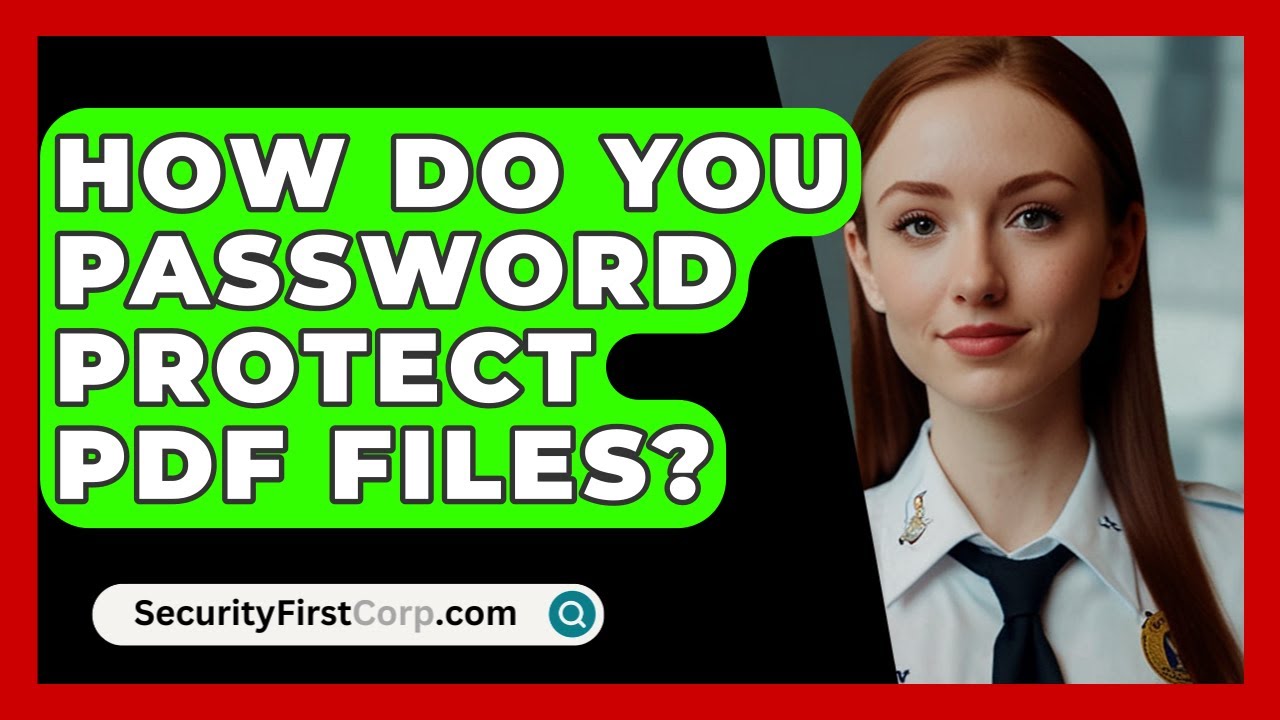 How Do You Password Protect PDF Files? - SecurityFirstCorp.com