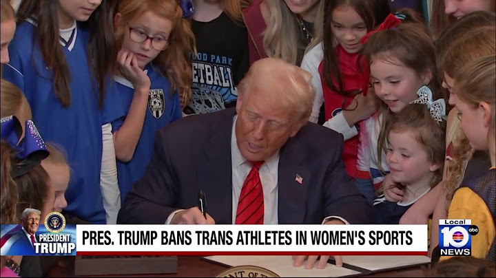 Trump signs executive order banning trans athletes from women's sports